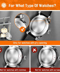 Watch Press Tool Set Back Case Closer For Closing The Back Cover And Battery Replacement Opener Remover Repair Kit For Round Dial Watches 22mm Through 42mm Pry Opening Case Back