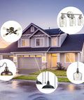 Vintage Edison Style LED Bulbs 12 Pack For Retro Vibes, 8W ST58 Dimmable showcased in various home fixtures.