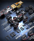 Assembly kit for Lightning Fast One Fourteenth Scale Brushless RC Truggy For Adults, Fifty MPH Offroad 4x4 Electric RC Car