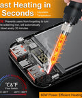 Cordless Soldering Iron Station For 20V Max Batteries With USB Type C Fast Heating Portable Soldering Tool For Electronics Repair And DIY Projects No Battery Included Compatible With DCB203 DCB204 DCB205 DCB206 shown heating a circuit board