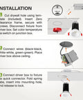 Installation guide for Two-Inch Recessed Led Lights With Junction Box For No Sweat Install Smooth Glow Dimmable Downlights.