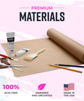 Brown Kraft Packing Paper Roll 18 Inch By 1200 Inch USA Made For Moving And Shipping Arts And Crafts Projects with art supplies