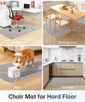Office Chair Mat For Hard Floors 36 By 48 Inches Anti Slip Non Curve Desk Chair Mat Protects Hardwood And Tile From Scuffs