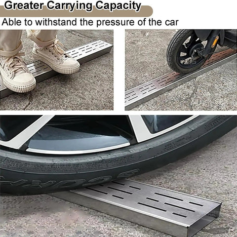 Heavy Duty Stainless Steel Trench Drain Kit 304 Outdoor Drainage System For Courtyard Path Driveway And Sidewalk