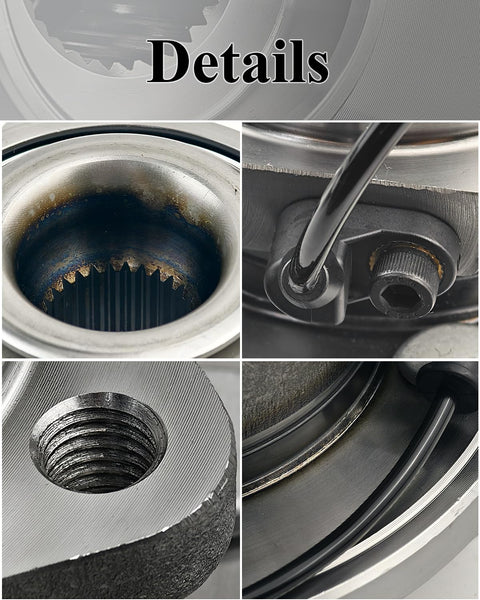 Close-up details of 2Pcs Front Wheel Bearing And Hub Assembly For 2005-2010 Grand Cherokee And 2006-2010 Commander With ABS
