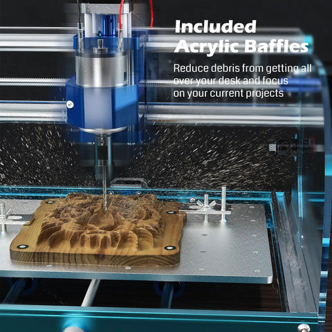 3018-PROVer V2 CNC Router For Beginners Newbie Friendly Compact Mini Milling And Engraving Kit with wood engraving