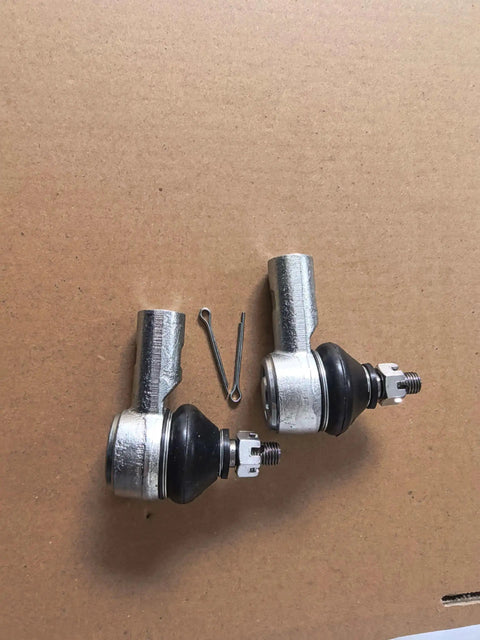 Steering Inner Tie Rod End Kit K1253-01630 For Kubota BX Series Tractors And GR Mowers, two black tie rods and cotter pin