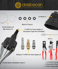 Universal Pneumatic CV Joint Boot Tool Expander Rod Spreader Kit with 3 Piece Clamp Pliers product components view