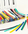 Rainbow Heat Shrink Wire Wrap Tubing Kit With 7 Colors And 6 Sizes One Sixteenth To Three Eighths Inch Four Inch Length Two To One
