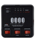 RV Tank Monitor Panel M23 Replacement For Fresh Water Gray And Black Tanks Panel Only 12V System Battery Voltage Readout, black RV dash panel