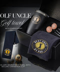 Uncle Golf Gift Bundle For The Golfer In Your Life Personalized Monogram And Gold Foil Detail Dope 20oz Matte Black Tumbler Plus Luxe Accessories