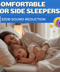 Mother and child sleeping, illustrating Super Soft Silicone Ear Plugs Pack Of 20 Perfect For Swimming And Sleeping Kids Or Adults