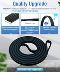Upgraded Dryer Repair Kit With Roller And Belt For DC97 16782A DC93 00634A 6602 001655 Replacement Parts Durable Rubber Bearings