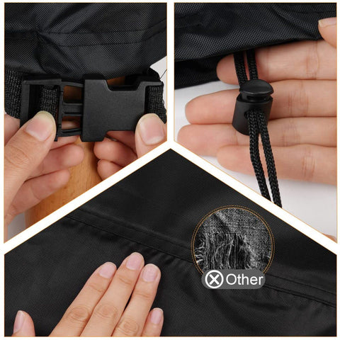 Heavy Duty Patio Furniture Cover 24x17x16 Inches Waterproof 420D Oxford Tear-Resistant with Windproof Buckles detail.