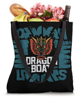 Dragon Boat Racing Paddler Tote Bag For Dragonboating Gear Ideal For Paddlers And Crew Members Great For Races Practices Regattas And Dragon Boat Festivals with dragon design filled with groceries
