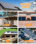 Legit Heavy Duty Solar Panel Disconnect Switch With 30 Amp PV Breaker And 1000V Outdoor Enclosure For Home Battery Setup featuring panels at home, RV, outdoor and parking.