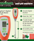 Digital Soil pH Meter For Easy Garden Testing With Instant Readouts From 3.5 To 9.0, Soil Only Design, Includes Printed Plant List