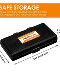 Blow molded case for Half Inch Drive Universal Spline Socket Set For SAE And Metric Bolts, size 24.5 x 12.5 x 5 cm