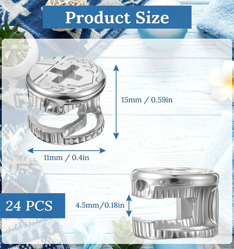 Hardcore Zinc Alloy Cam Lock Fasteners 24 Pack For Cabinets Drawers And Wardrobe Panels Rust Proof Cam Bolt Nut Set measurement visuals