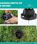3.5 inch Sprinkler Head Grass Cutter Trimmer For Lawn Care, used on lawn, showing trimming tool compatible with major brands