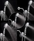 High Pressure Shower System With Handheld And Rain Showerhead, 35 Function Dual 2 In 1 Faucet, Patented 3 Way Diverter, Chrome