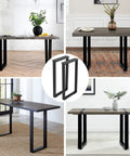 Beefy 30 Inch Metal Table Legs Set Of 2 With Adjustable Feet Pads Black Industrial Grade Support For Dining Desks And Coffee Tables