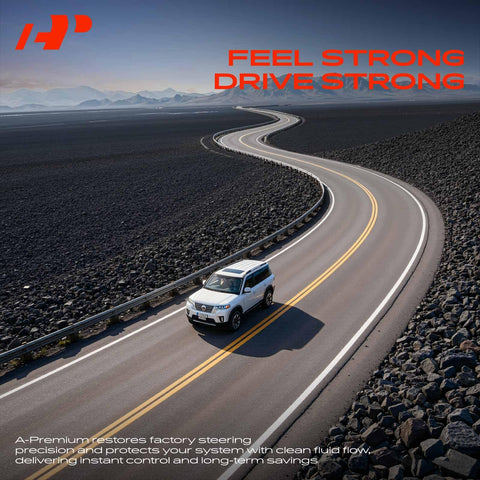 SUV driving on a winding road between rocky terrain, highlighting driving experience and control.