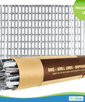 Heavy Duty Disposable Aluminum Grill Liners 12 x 20 Inch Nonstick Sheets For BBQ Protect Grates From Grease Promote Even Heat Distribution No Mess Cleanup Ideal For Outdoor Grilling Tear Resistant Pack Of 12