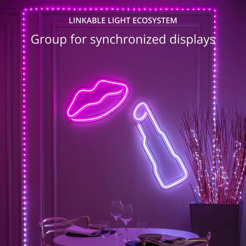 Dots LED String Lights An App Controlled Flexible Color Changing Mood Decor With 60 RGB Segments 200 LEDs Across 33 Feet On Black Wire