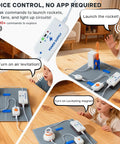 Space Theme STEM Kit With Voice Control For Kids Ages 8 To 12, 300 Plus Projects, Hands On Electronics Circuit Lab, Advanced Edition, Rocket Launcher And Lights, Great Gift For Curious Builders with voice module and rocket setup