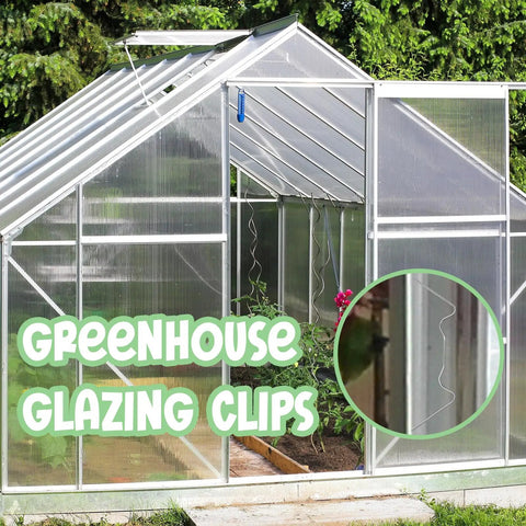 200 Piece Stainless Steel Dope Pro Grade Mini Greenhouse Clips W Type Glazing Clips For Hanging And Fixing Wire Garden Glass House Supports Harbor Accessories Kit Bundle