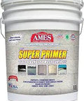 Front view of 5 Gallon Multi Surface Acrylic Primer In Clear Membrane For Wood Tile Concrete And More, Made In The USA bucket