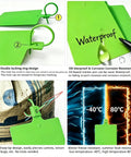 Large 50 Pack Plastic Shipping Tags With Metal Insert Lock 4x3.2 Inch Waterproof Blank Cargo Labels For Heavy Duty Logistics And Asset Tracking showing double locking ring design and waterproof features.