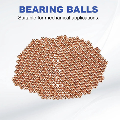 500 Pcs 2.5mm Copper Bearing Balls T2 Solid Precision Spheres For Machinery Automotive And DIY Projects Corrosion Resistant Pure Copper Balls G200 Grade For Pro Repairs shown in a bulk pile