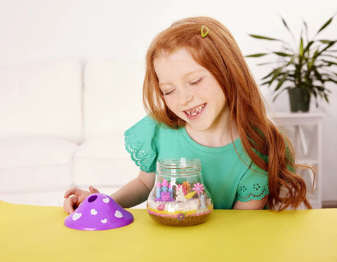 Plant And Grow Unicorn Forest Terrarium Kit For Kids With Unicorn Figures, STEM Learning Toys, screen-free craft kit