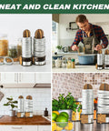 Kick The Lid Shuffle With Premium Solid Wood Mason Jar Organizer, 2 Pack Canning Rack, Stress Free Storage For Regular And Wide Mouth Rings, Level Up Your Kitchen Setup Now - Two trays holding mason jar lids in a clean kitchen.