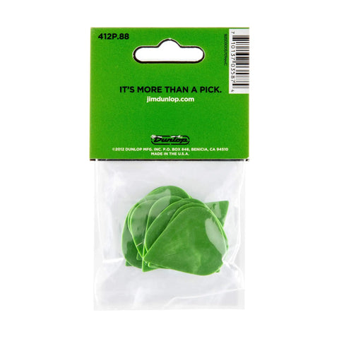 Tortex Sharp Green Guitar Picks 0.88mm Pack of 12 for Precise Picking and Strumming, green picks in retail pack