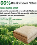 40 Inch Wide Burlap Fabric Roll By The Yard Natural Jute Garden Material For DIY Crafts And Outdoor Projects A Workhorse For Tree Wrap Outdoor Plant Cover Weed Barrier Landscaping Rustic Party Decor Thick Durable Breathable 100 Percent Natural Jute over green plants