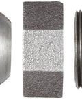 Three views of Malleable Iron Pipe Fitting Union 2 Inch NPT Female Galvanized Finish Rust Resistant Plumbing Connector