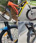 2 Pack Mountain Bike Fender Set For Front And Rear Mudguards Disc Brake Compatible Fits 26, 27.5, 29 Inch Wheels Plus Size