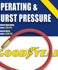 Pro Grade 50 Foot 3/8 Inch Variflex Rubber Air Hose With 300 PSI Working Pressure And 1200 PSI Burst, Built Tough For Extreme Weather