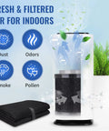 Universal Carbon Pre Filter Pad Roll Cut To Fit For Air Purifiers Furnaces And Air Conditioners Filters Charcoal Odor Control