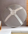 Round 27 Inch Fire Pit Spark Screen Built Tough With Ring Handle Heavy Duty Stainless Steel Cover For Outdoor Patio Backyard Fire Pits Easy Open Top Screen Lid.