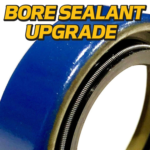 Bore sealant upgrade of Beefed Up Front Caster Wheel Seal And Spacer Rebuild Kit For Wright Stander Mowers, Spring Loaded Bearings