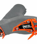 Monopoint Crampon D Lynx For Dry Tooling And Mixed Climbing Pro Grade with boot attachment, side view