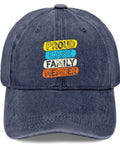 Lightweight Navy Blue Cap For Women With Dope Front Artwork Adjustable Buckle One Size Fits Most Casual Everyday Hat