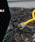 Polar Solar Extra Heavy Duty Outdoor Extension Cord Built Tough For Cold Weather And Rugged Use With SJEOOW Jacket in mulch