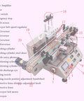 Detailed view of Plug And Play Automatic Liquid Filling Machine With Magnetic Pump and Four Stainless Nozzles showing controls and features.