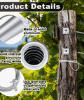 Pro Grade Anchor Vise Set for 8 to 11 Gauge Wire showing aluminum construction and installation on wooden post in vineyard.