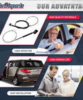 Left Or Right Power Sliding Door Cable Kit Without Motor For Honda Odyssey 2011 2012 2013 2014 2015 2016 2017 Replacement 72546 TK8 A01 Durable Easy Install OEM Quality Auto Door Cable Assembly